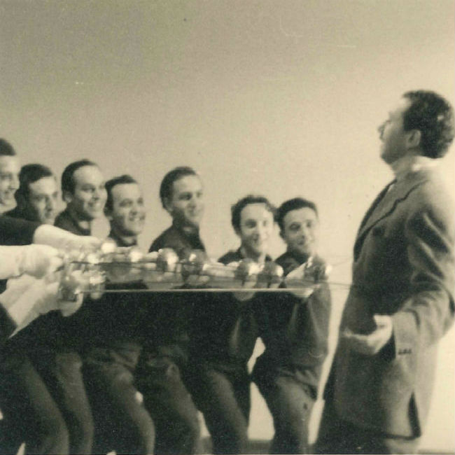 Enzo Musumeci Greco con i suoi allievi al Centro Sperimentale di Cinematografia